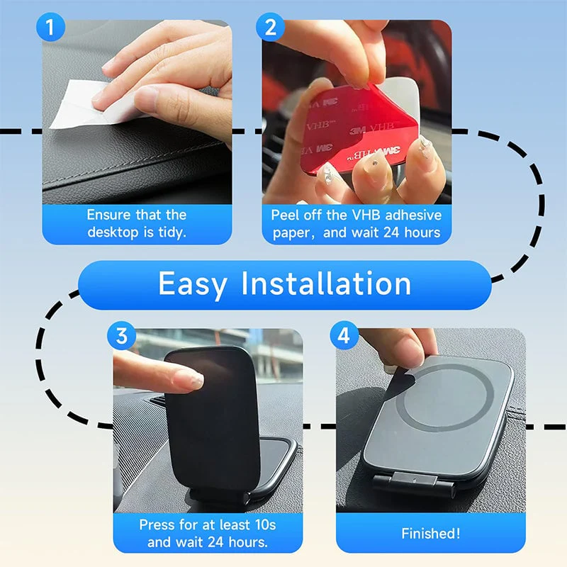 Foldable Magnetic Car Phone Mount - Image 5