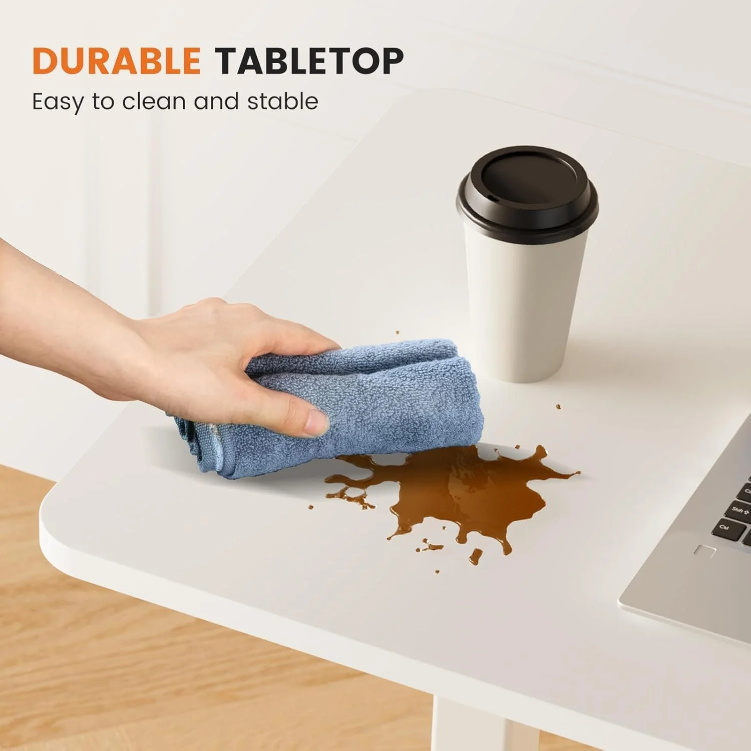 Hidden Casters Adjustable Bedside Table - Image 10