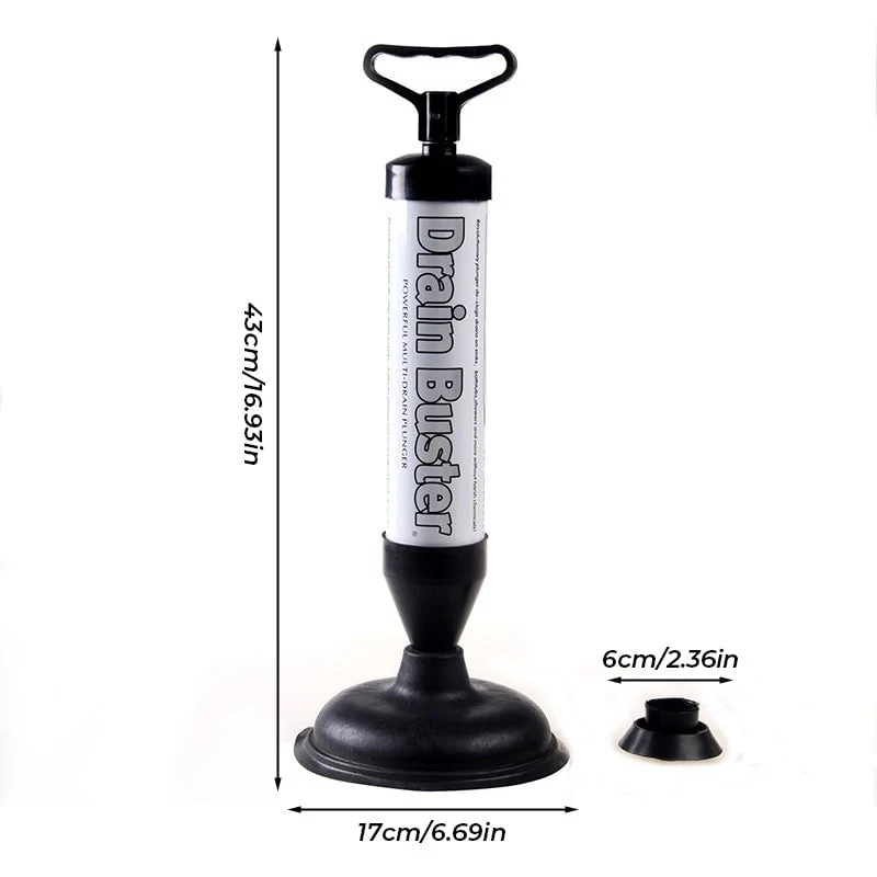 High-Pressure Toilet Plunger Set with Dual Suction Cups - Image 10