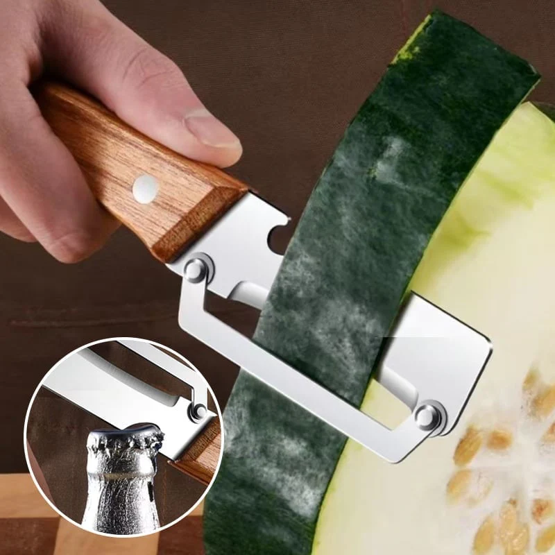 Kitchen Multi-Function Stainless Steel Thickened Fruit Peeler Knife - Image 3