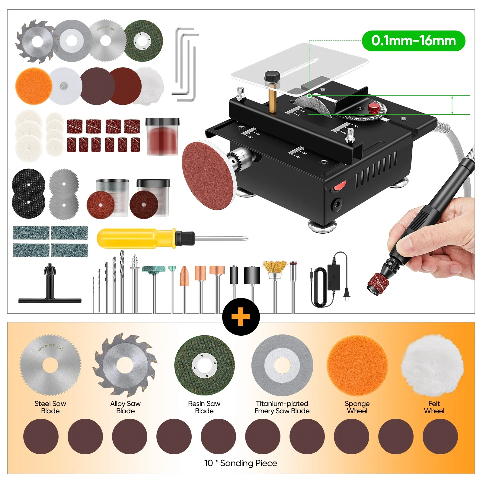 Mini Multifunctional Table Saw - Replacement Consumables Kit - Image 15