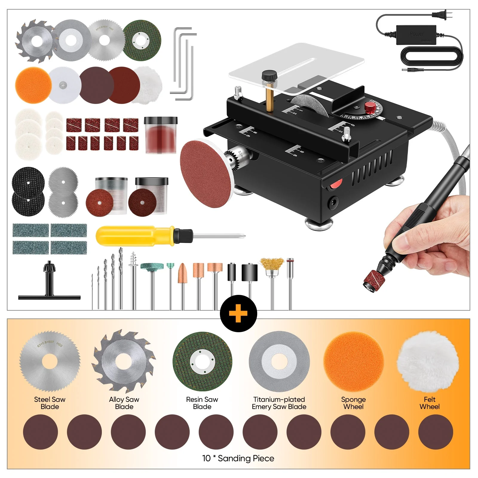 Mini Multifunctional Table Saw - Replacement Consumables Kit - Image 17