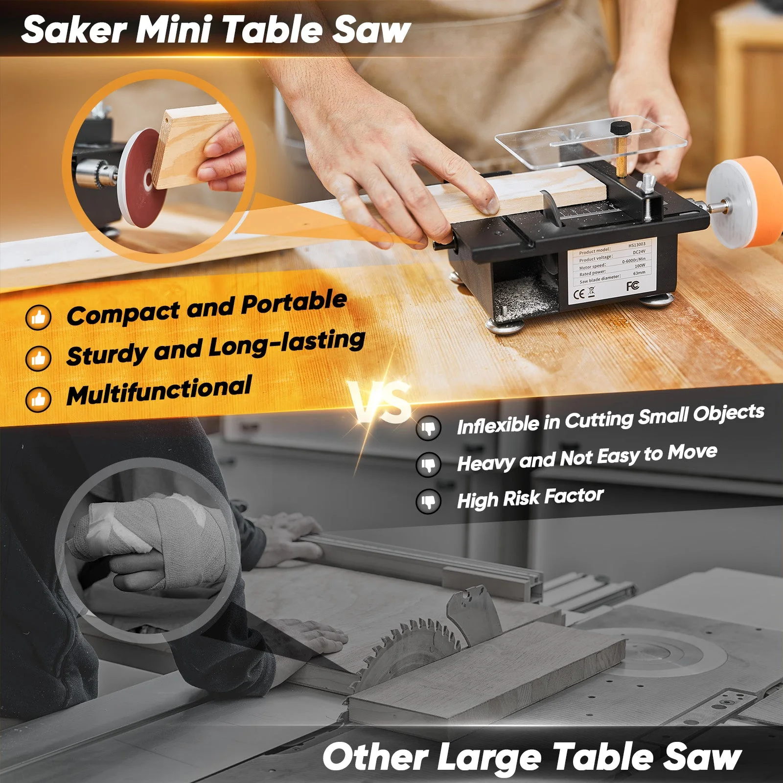 Mini Multifunctional Table Saw - Replacement Consumables Kit - Image 6