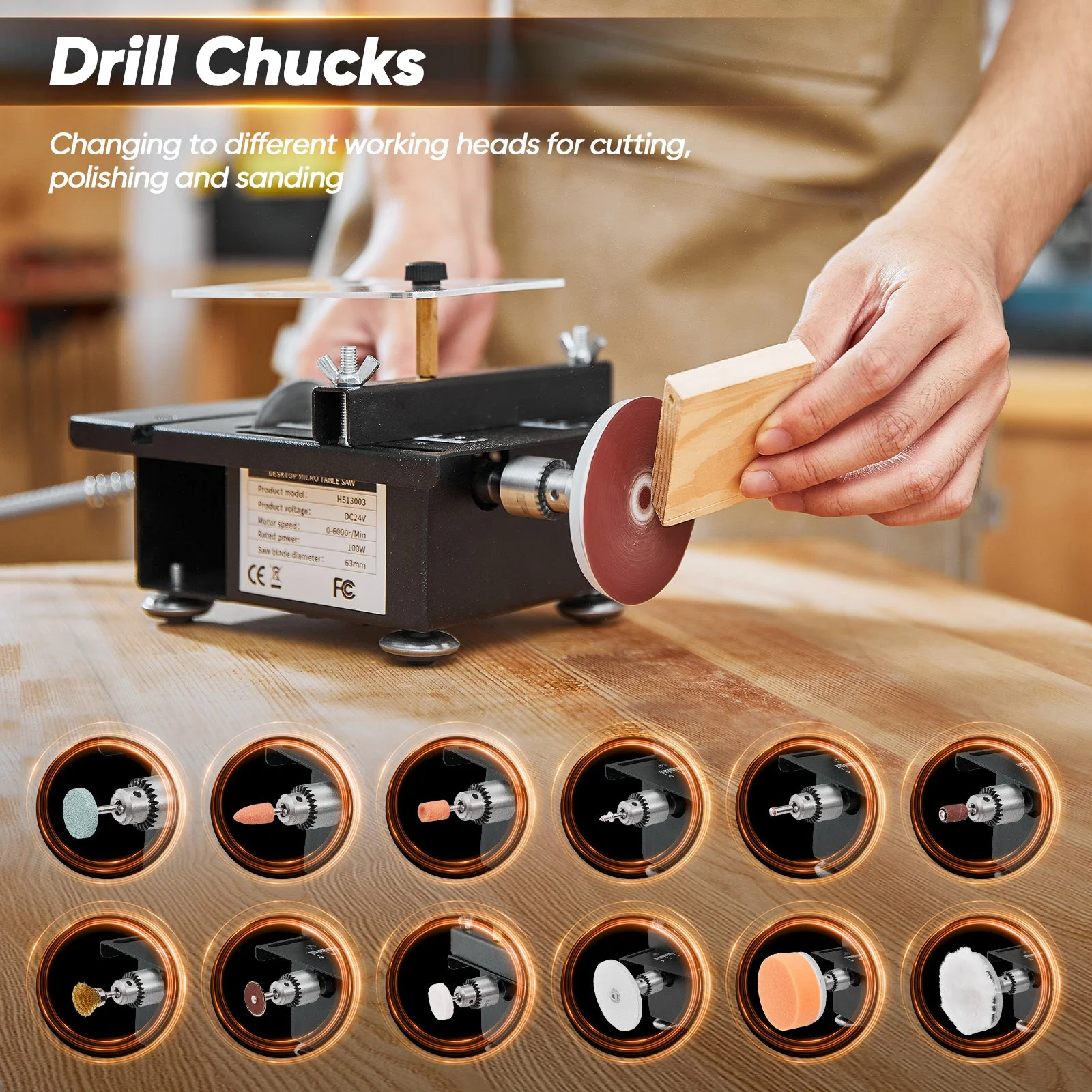Mini Multifunctional Table Saw - Replacement Consumables Kit - Image 9