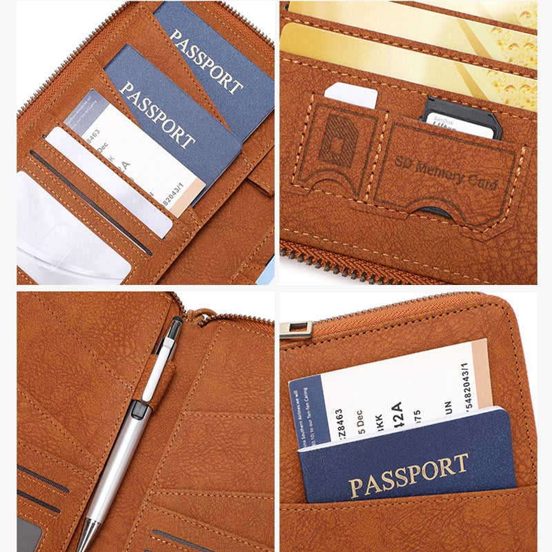 RFID Blocking Travel Passport Wallet - Image 5