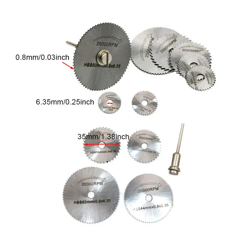 Set of 6 PCS Metal HSS Circular Saw Blade - Image 14