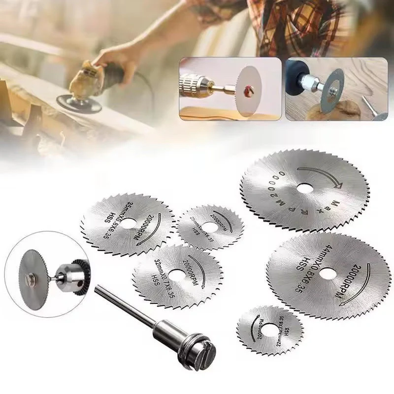 Set of 6 PCS Metal HSS Circular Saw Blade - Image 7