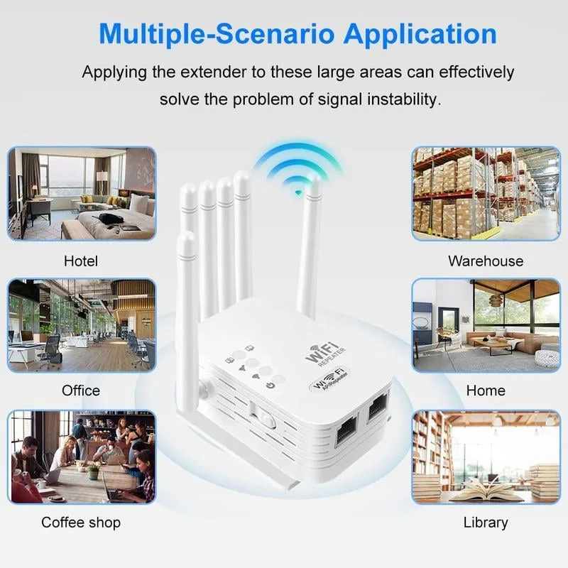 Upgraded 6-Antenna WiFi Extender 1200Mbps - Image 4
