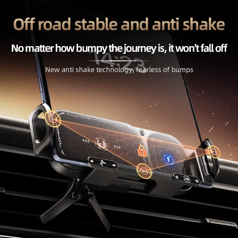 Wireless Charging Rotating Car Mount - Image 8